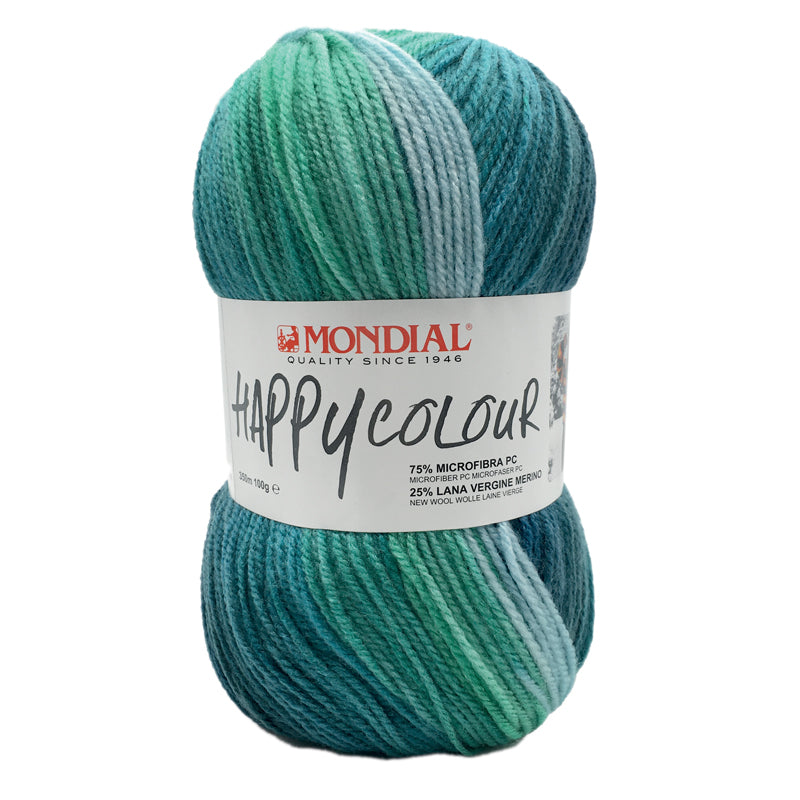 Lana Happy Colour "Azzurro-Verde-Blu-Oceano" 511