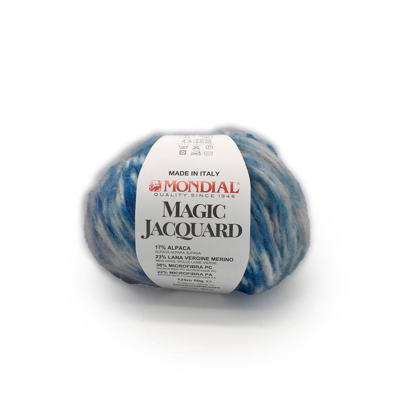 Lana Magic Jacquard "Panna-Azzurro-Grigio-Cielo" 930