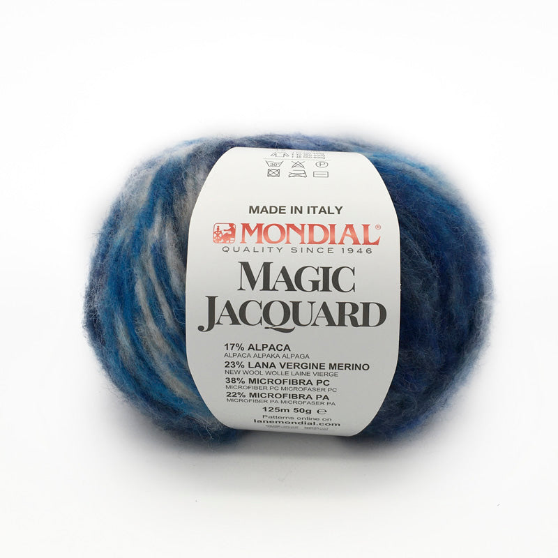 Lana Magic Jacquard "Blu-Panna-Bluette" 931