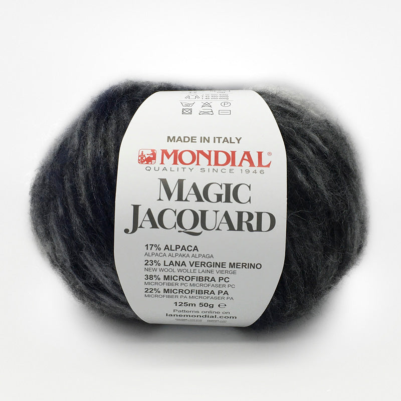 Lana Magic Jacquard "Grigio-Nero" 933