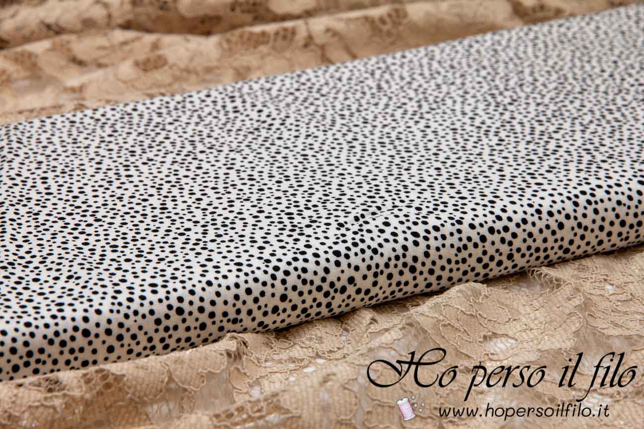 Tessuto americano Bianco e Nero 4515-248