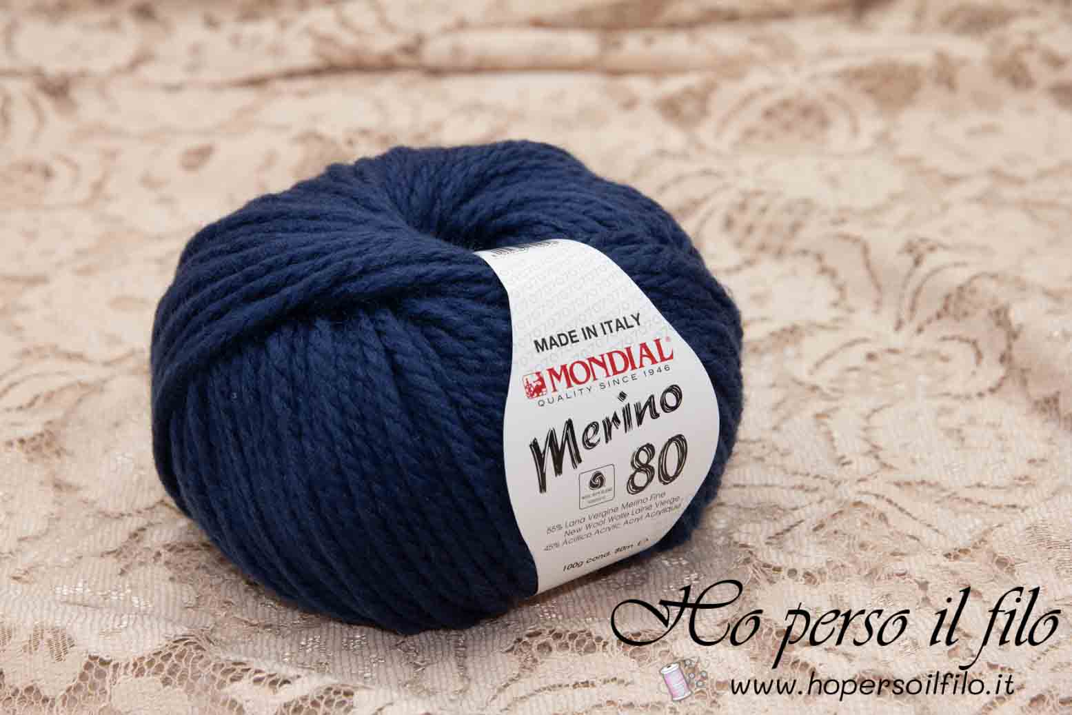 Lana Merino 80 "Blu zaffiro" 749