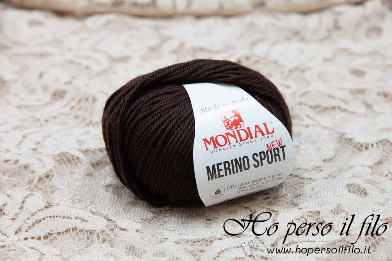 Lana Merino Sport "Marrone scuro" 550