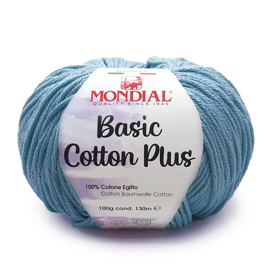 Cotone Basic Cotton Plus "Azzurro capri" 214