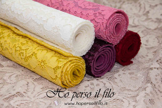 Feltro di lana 2 mm accoppiato con pizzo 50x75 cm