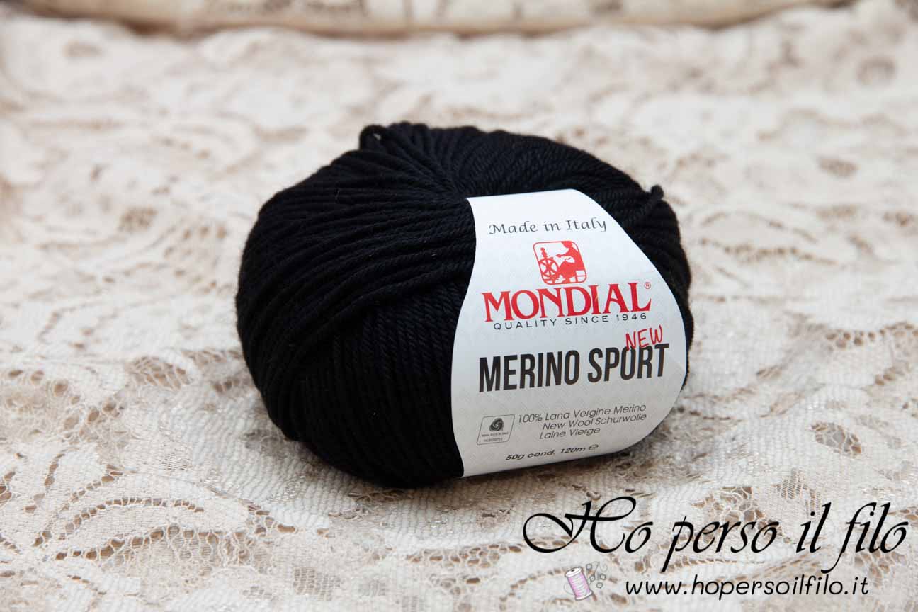 Lana Merino Sport &quot;Nero&quot; 200